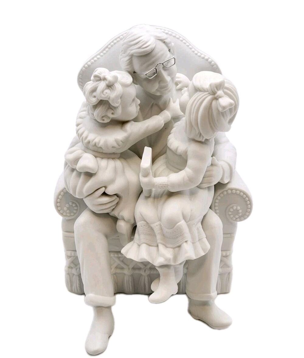 Department 56 Winter Silhouette Tell Us About The Olden Days Grandpa Porcelain